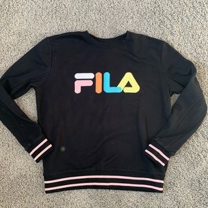 Fila Black Crewneck Sweatshirt